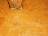 The floor of Lydia's sitting room filled with water1